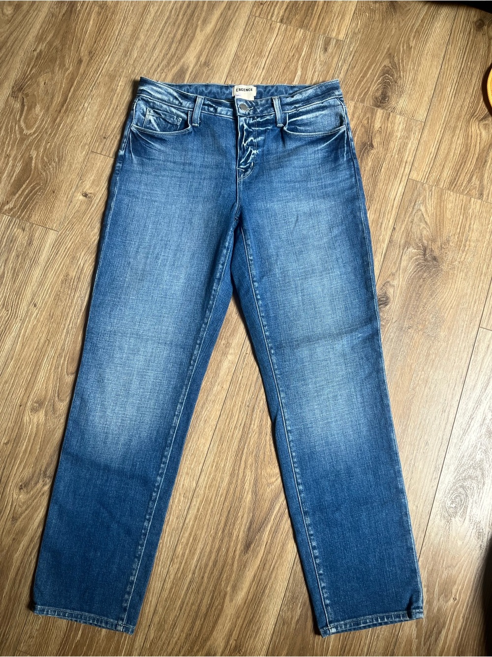 L'AGENCE women’s Marjorie Slouchy Slim Straight Leg Jeans Sz 26 MSRP $260 NEW